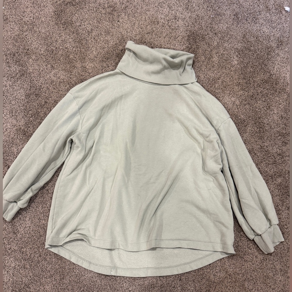 Ava & Viv Soft Mint Green Cowl Neck Sweater